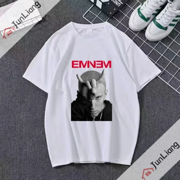 Eminem and Dr Dre inspired graphic tee with detailed comic book cover style artwork printed on the front.