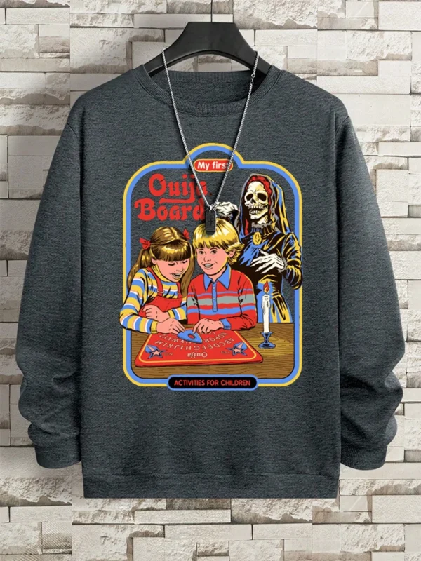 Ouija Board Fleece Sweatshirt for Autumn/Winter