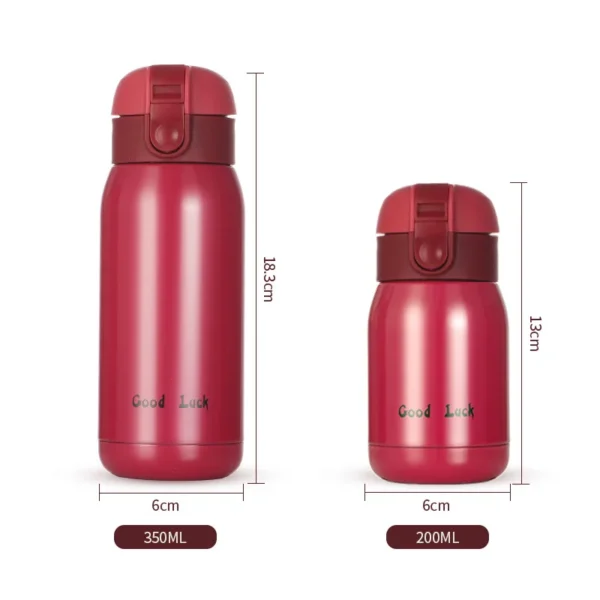 Cute cartoon mini thermos flask for kids in stainless steel