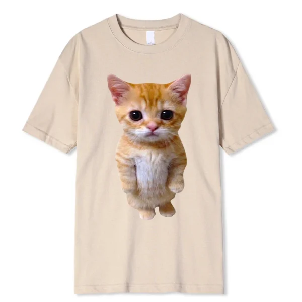 El Gato Sad Crying Cat Meme T-Shirt - Front View