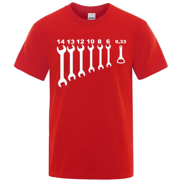 cotton short sleeve tee for engineers and car guys.
