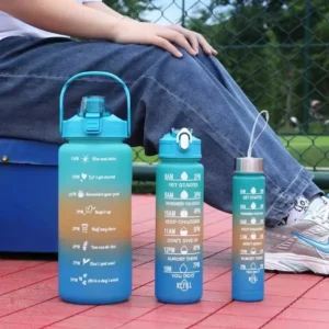2 Liter Motivational Water Bottle with Time Marker