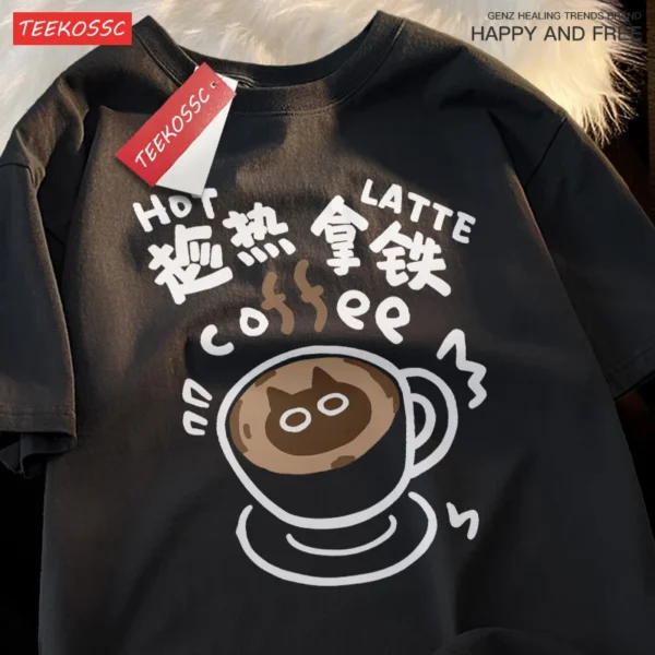 Hot Latte Cat T-shirt