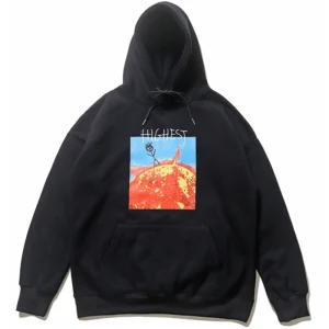 Black Retro Cactus Jack Fleece Hoodie