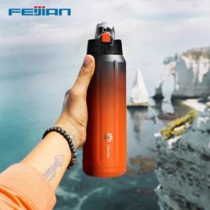 FEIJIAN 600ml stainless steel vacuum insulated water bottle.