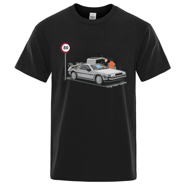 Men's "I Was Caught Speeding" funny cotton t-shirt