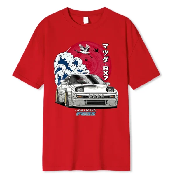 Think Like a Proton Stay Positive science t-shirt on a model.