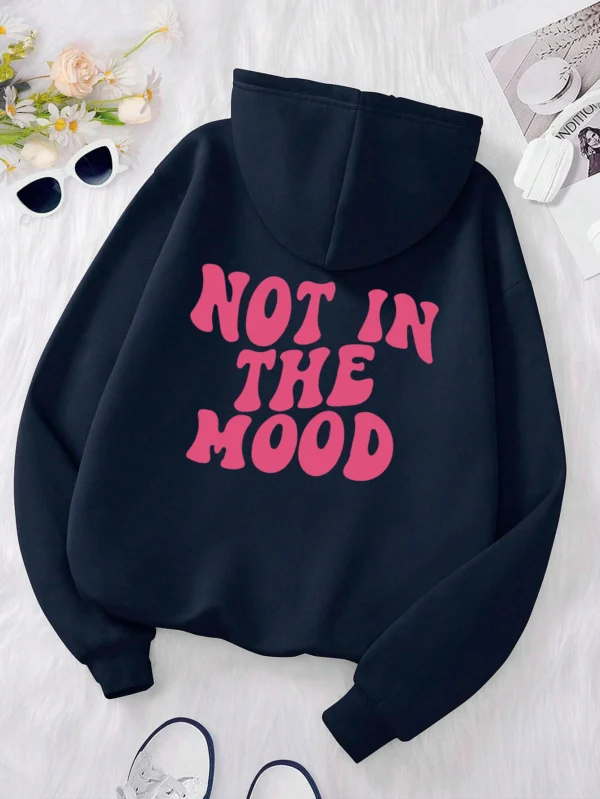 Not in the Mood" Men's Autumn Winter Hoodie