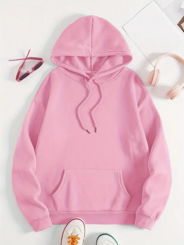 Grey fleece pullover hoodie for women with funny 'Talks To The Paw' dog print.
