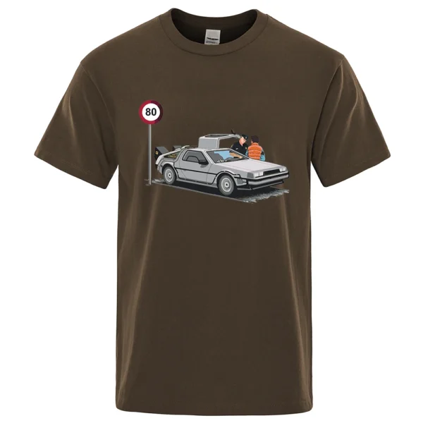 Men's "I Was Caught Speeding" funny cotton t-shirt