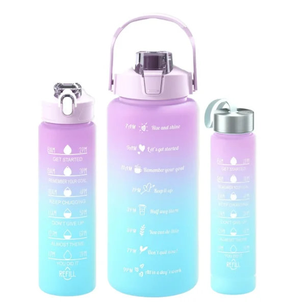 2 Liter Motivational Water Bottle with Time Marker