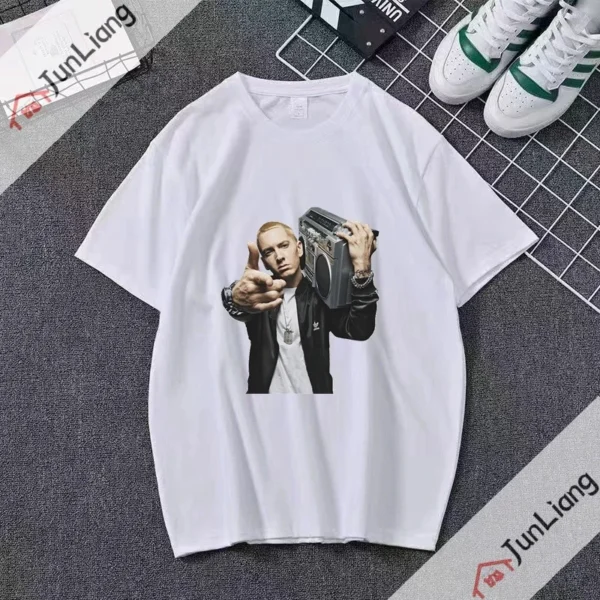 Eminem and Dr Dre inspired graphic tee with detailed comic book cover style artwork printed on the front.