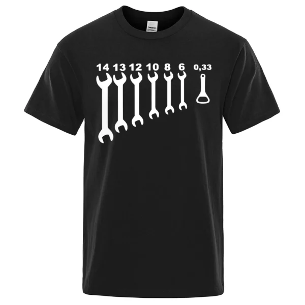 Funny vintage mechanic t-shirt for men with screw wrench graphic