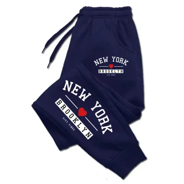 Brooklyn Print Baggy Sweatpants for Men & Women