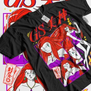 Ghost Sweeper Mikami t-shirt with Reiko Mikami vintage 90s anime graphic print.