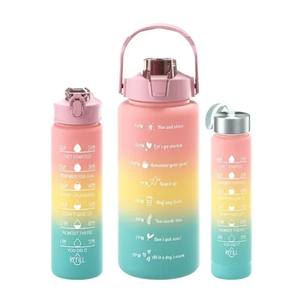 2 Liter Motivational Water Bottle with Time Marker