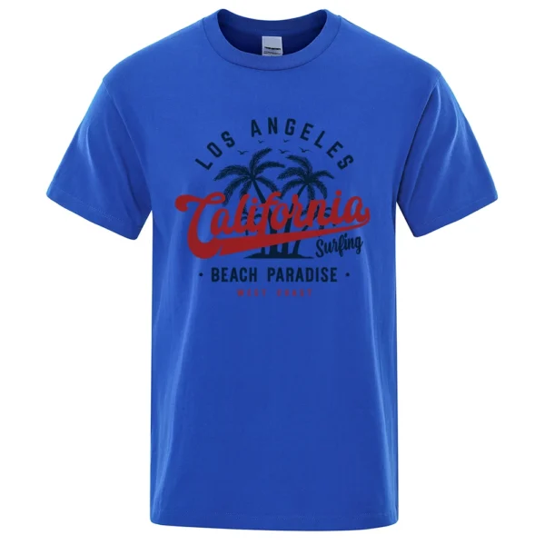 Men's oversized breathable beach t-shirt