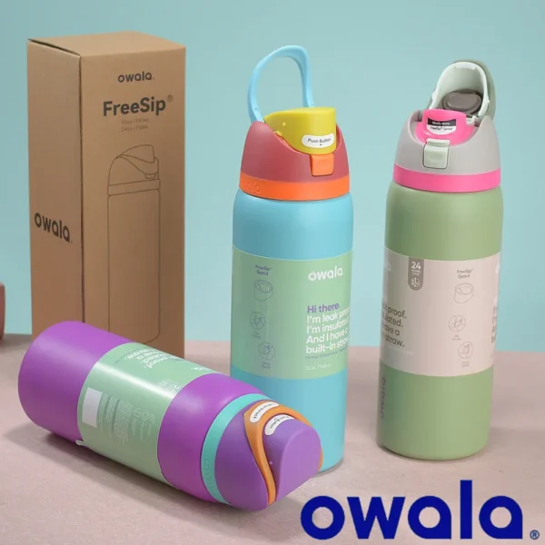 Owala Free Sip Insulated Stainless Steel Water Bottle 32oz & 40oz