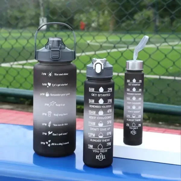 2 Liter Motivational Water Bottle with Time Marker