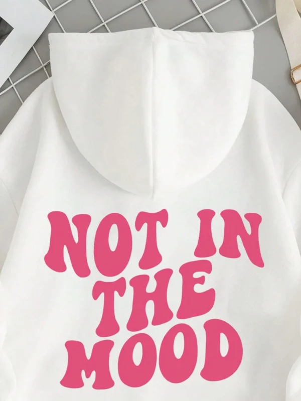 Not in the Mood" Men's Autumn Winter Hoodie