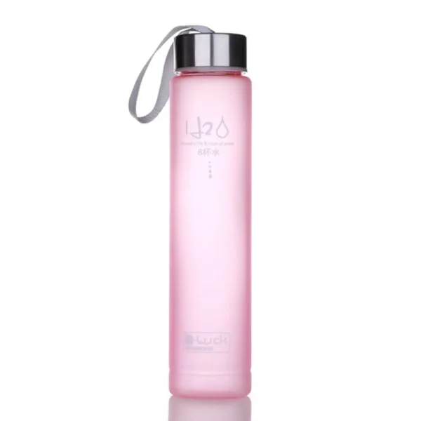 280ml frosted plastic water bottle