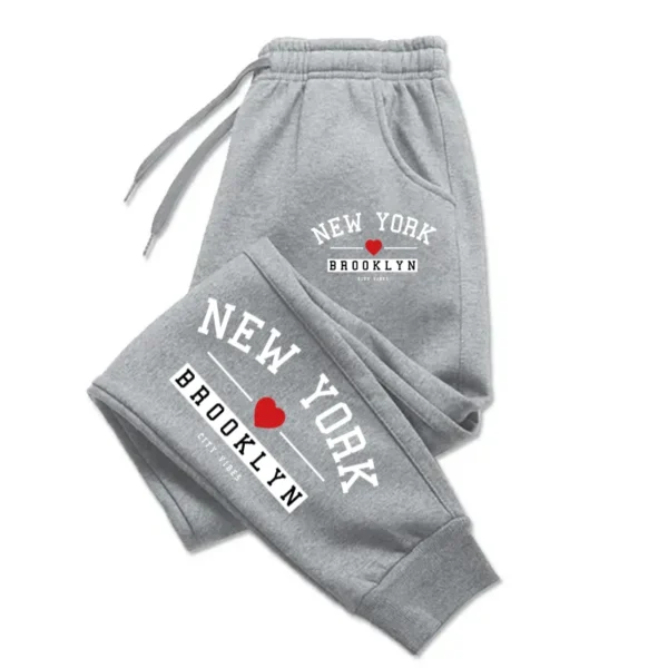 Brooklyn Print Baggy Sweatpants for Men & Women