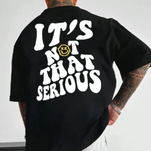 Oversized Smiley Face T-Shirt for Men