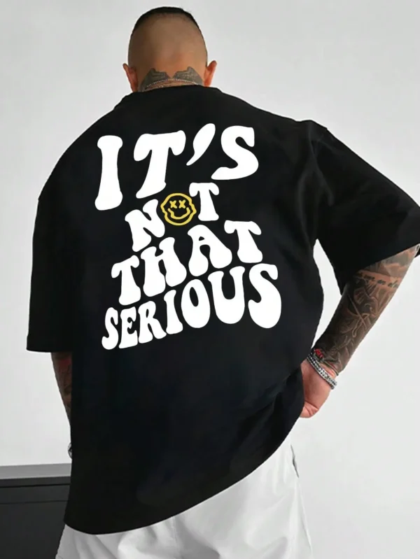 Oversized Smiley Face T-Shirt for Men