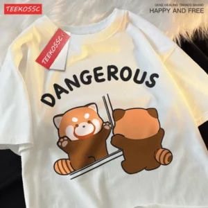 Raccoon Mirror Image Graphic T-Shirt