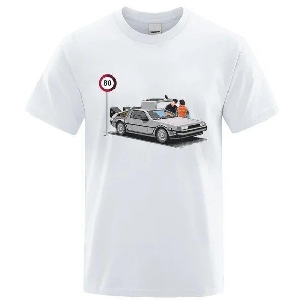 Men's "I Was Caught Speeding" funny cotton t-shirt