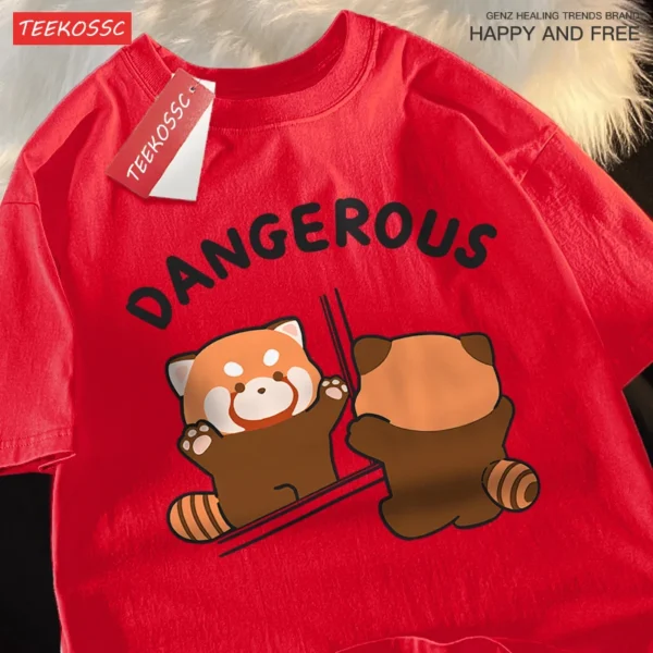 Raccoon Mirror Image Graphic T-Shirt