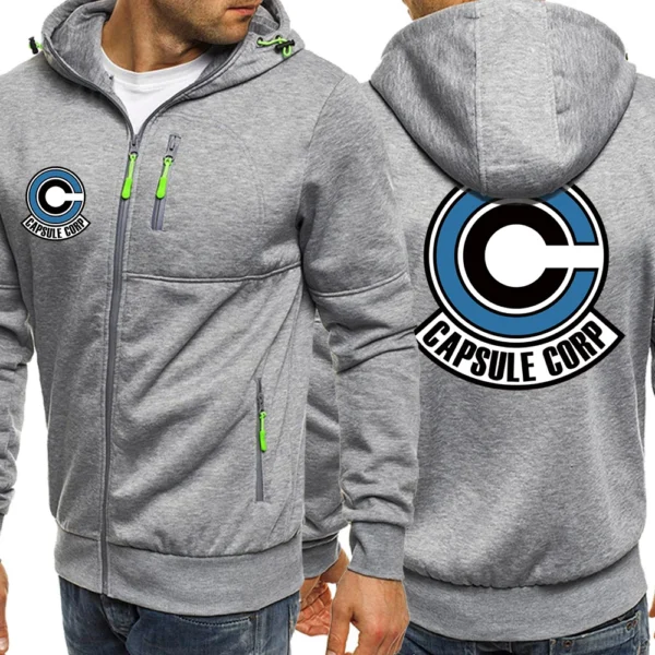Japanese Anime Letter C Logo Zip Up Hoodie