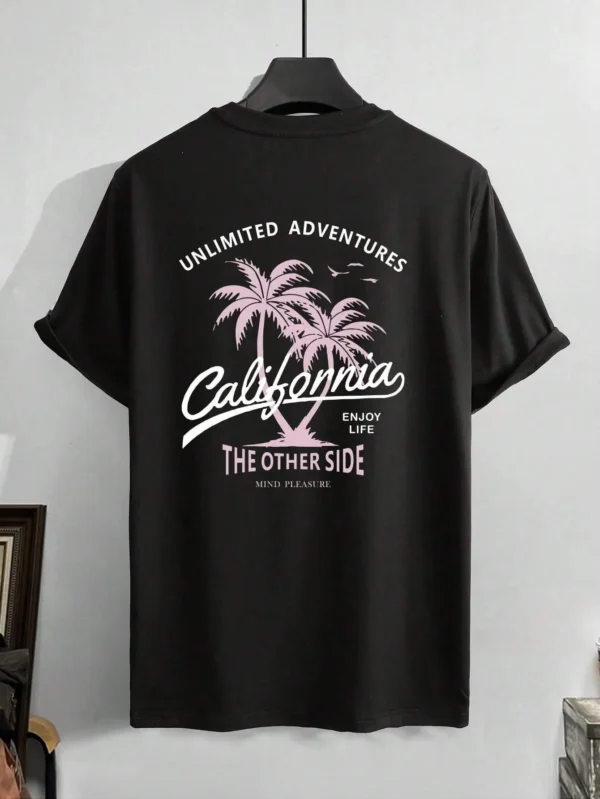 California "The Other Side" Men's Oversize Cotton T-Shirt