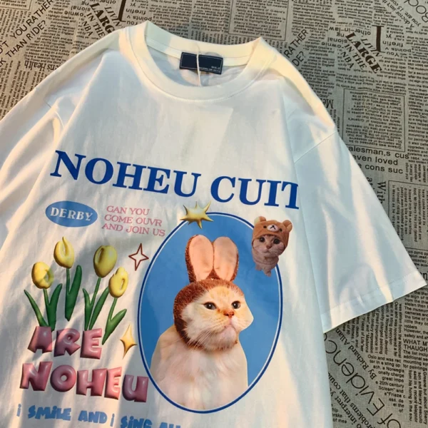 Retro Cute Cat T-Shirt