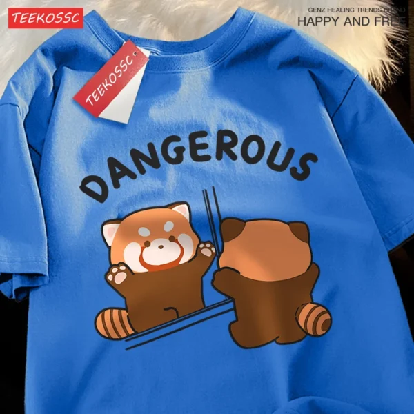 Raccoon Mirror Image Graphic T-Shirt