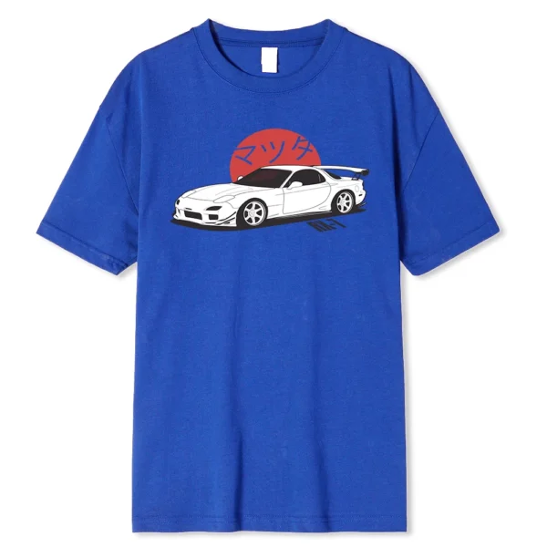 Think Like a Proton Stay Positive science t-shirt on a model.