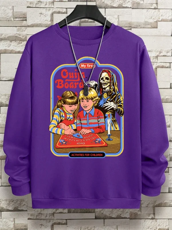 Ouija Board Fleece Sweatshirt for Autumn/Winter
