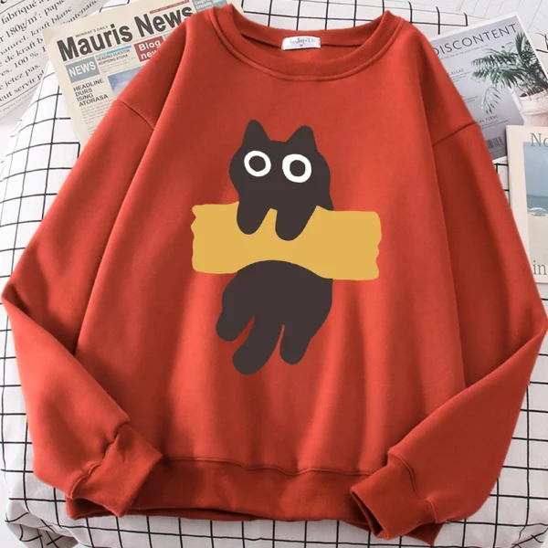 Cute Cat Print Hoodie for men and women