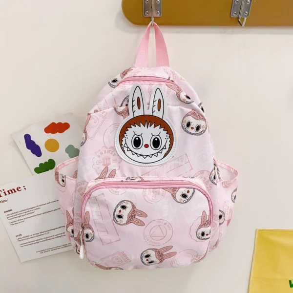 MINISO Labubu preppy style cartoon backpack made of lightweight