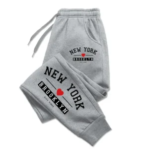 Brooklyn Print Baggy Sweatpants for Men & Women