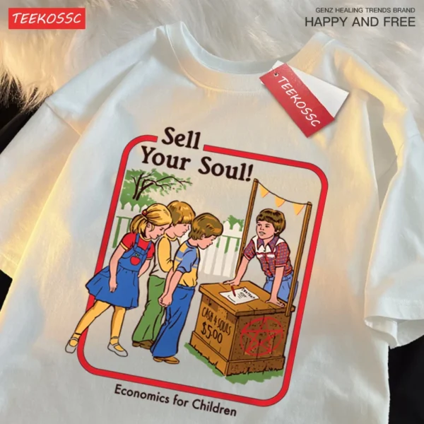 Men's "Sell Your Soul Economics" graphic t-shirt