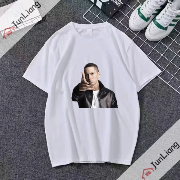 Eminem and Dr Dre inspired graphic tee with detailed comic book cover style artwork printed on the front.