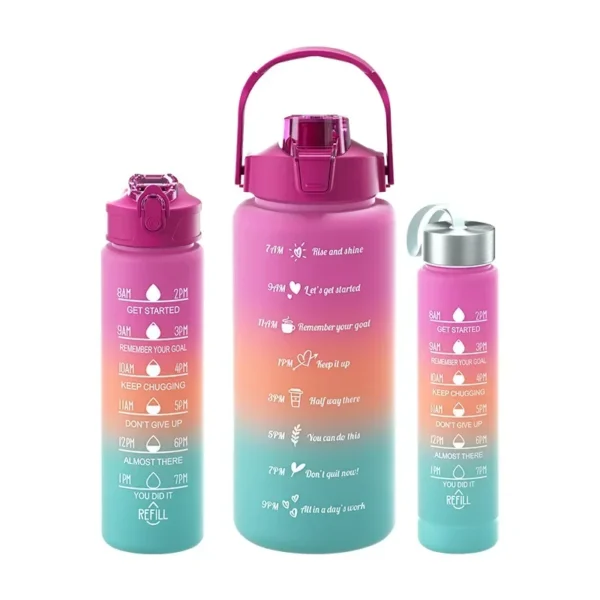 2 Liter Motivational Water Bottle with Time Marker