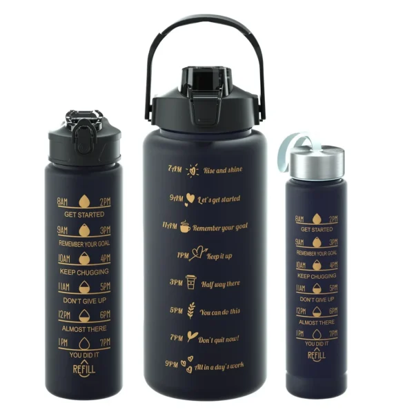 2 Liter Motivational Water Bottle with Time Marker