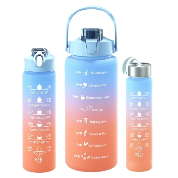 2 Liter Motivational Water Bottle with Time Marker