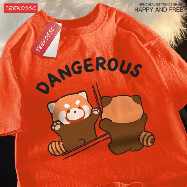 Raccoon Mirror Image Graphic T-Shirt