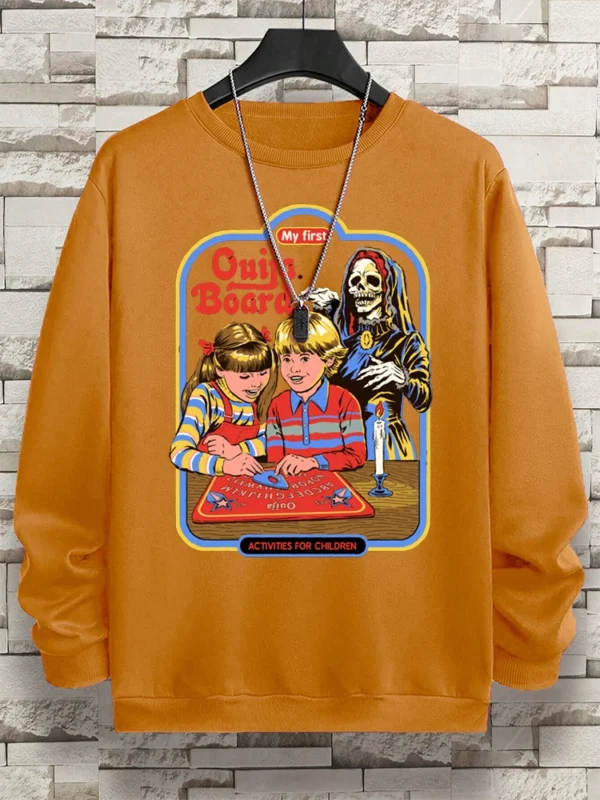 Ouija Board Fleece Sweatshirt for Autumn/Winter