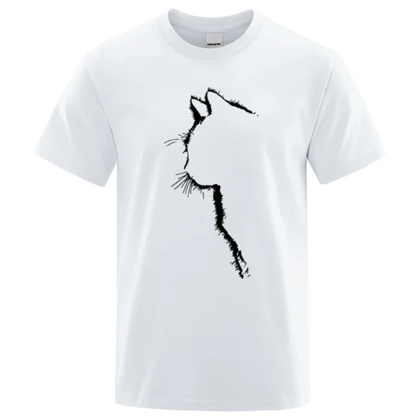Funny cool cat graphic t-shirt for men
