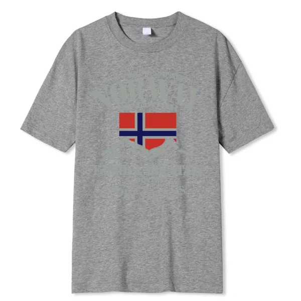 Men's Norway fjord mountain summer t-shirt.