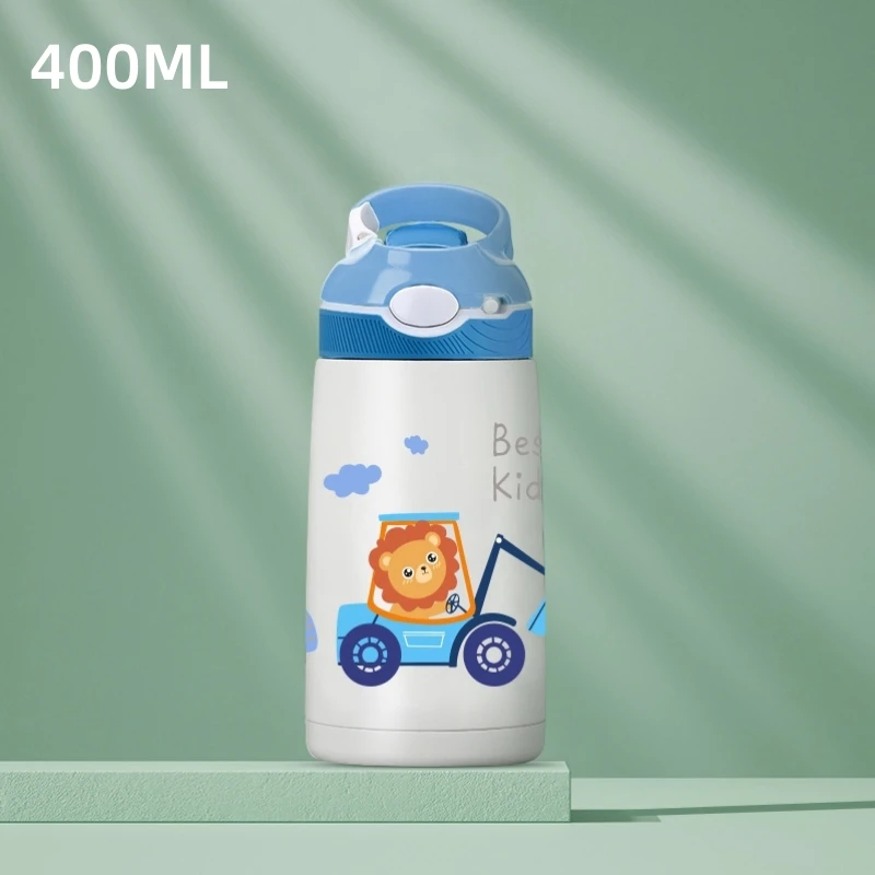 Cute cartoon animal kids thermos water bottle